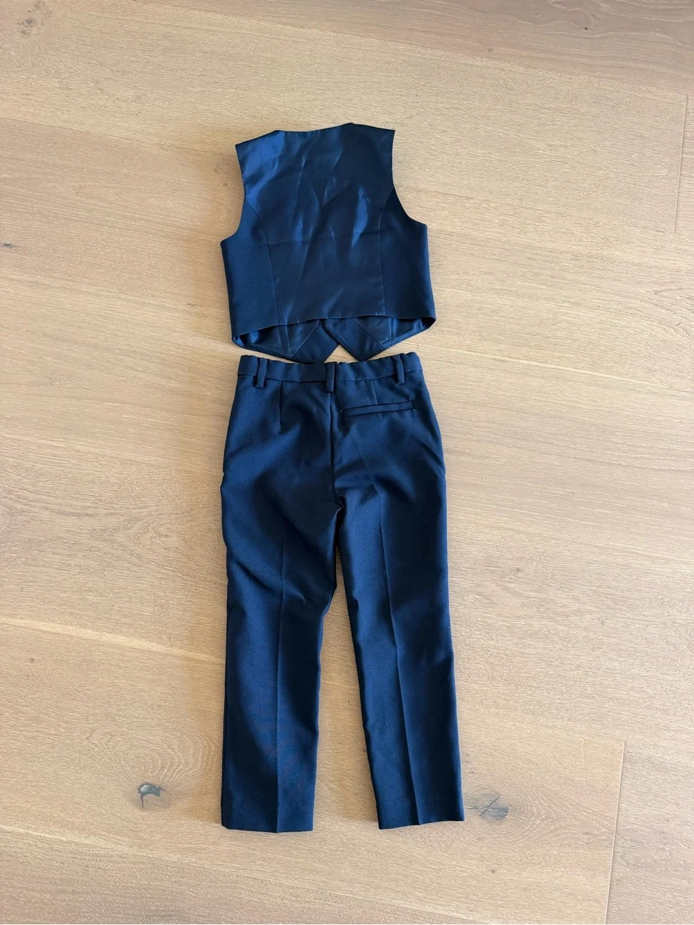 H&M Little Boy’s Navy Formal Vest and Pants Set